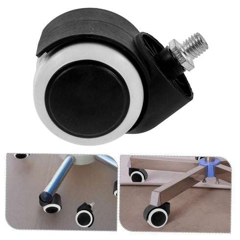 4pcs HEALLILY Wheel Replacement Rolling Cart Caster Wheels Brakes for Shelving Units