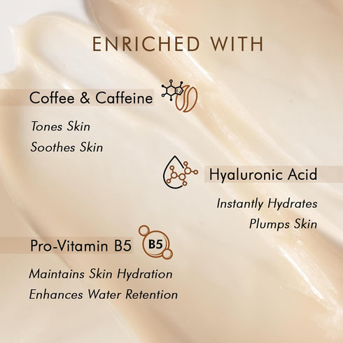 mCaffeine Naked and Raw Coffee Moisturizer - 1.69 oz Gel-Based Lotion, 48-Hour Face Cream Controls Excess Oil