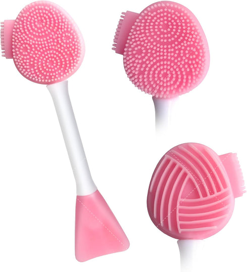 Silicone Face Scrubber, Exfoliating Lip Brush, Cleansing Brush for Makeup Removal, Blackhead Skin Care Tool