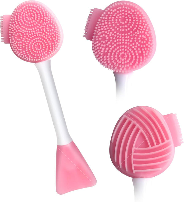 Silicone Face Scrubber, Exfoliating Lip Brush, Cleansing Brush for Makeup Removal, Blackhead Skin Care Tool