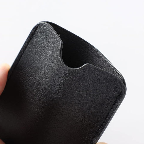 Sleek Black Birth Control Pill Case Holder - Slim Wallet Design