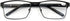 V.W.E. Men Premium Rectangle Metal Reading Glasses, Extra Large 152mm Wide Frame with Plastic Temple