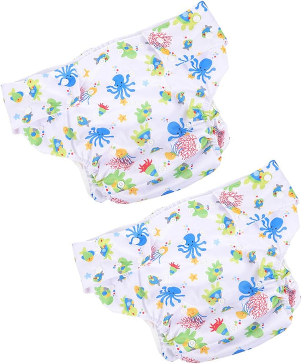 HAMPPLIES Reusable Adult Cloth Diapers with Adjustable Snap Closure, Breathable Leakproof Incontinence Underwear