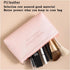 Makeup Bag Large Capacity, Waterproof Travel Cosmetic Bag for Women, Portable Toiletry Storage (Pink)