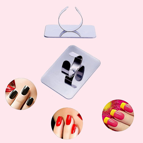 KissDate Makeup Mixing Palette - Stainless Steel Spatula Tray with Foundation Spatula, Cosmetic Mixer for Nail Art