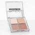 Palladio Eyeshadow Quads, Four Way Quad Eye Shadow Palette, Velvety Pigmented Blendable Matte, Talc-Free, Creamy