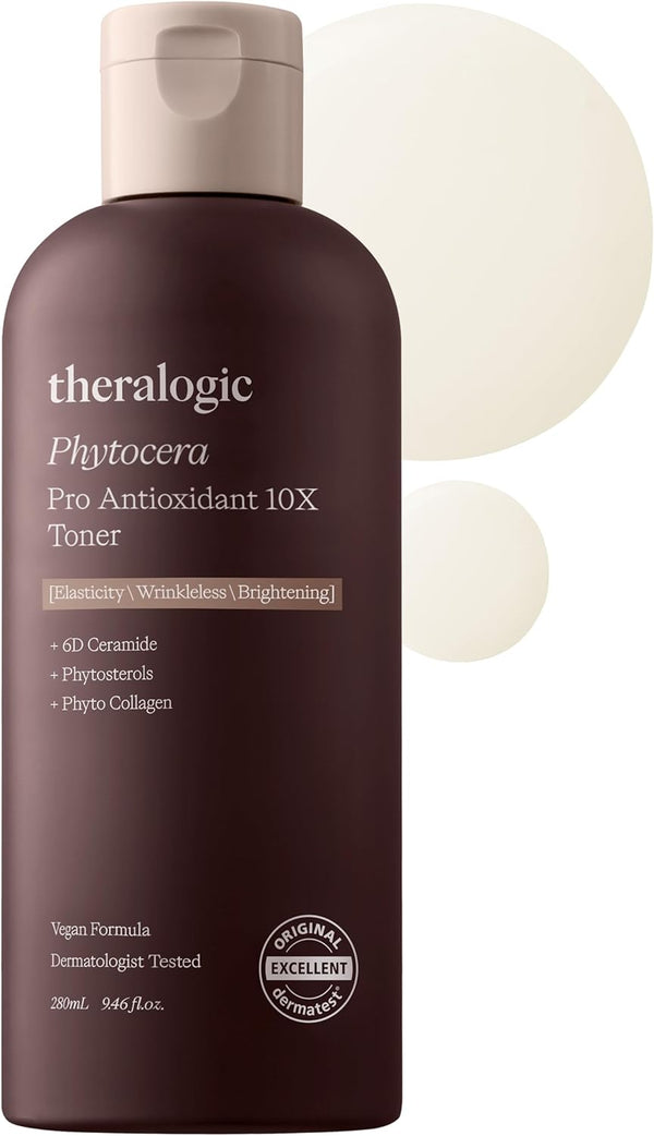 Phytocera Pro Antioxidant 10X Toner, Ceramide Elasticity Age-Defying Essence with Collagen, 9.48 fl.oz.