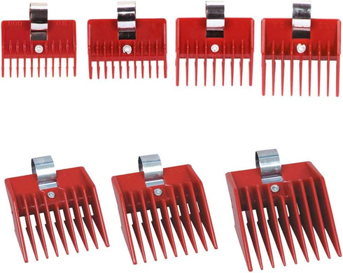 Universal Clipper Comb Attachments Set of 7 (No. 000, 00, 0, 0a, 1, 1a, 2)