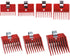 Universal Clipper Comb Attachments Set of 7 (No. 000, 00, 0, 0a, 1, 1a, 2)