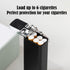 1PCS Metal Cigarette Case, Waterproof Small Hard Pack Case Holds 6 Cigarettes 84 mm/3.3 in, Portable Keychain Cigarette