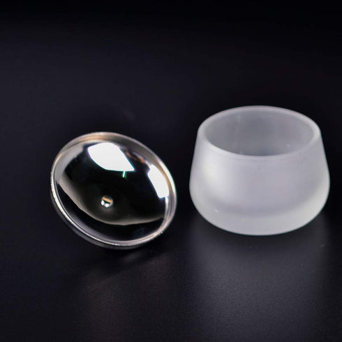 mollensiuer Matte Crystal Glass Nail with Lid, Dapping Dish for Acrylic Liquid Powder
