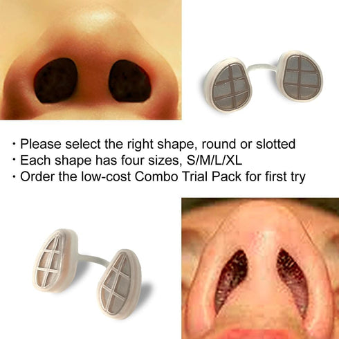WoodyKnows Ultra-Breathable Nasal Filters for Seasonal and Dust Allergies Aid (Round, L, 6 Pack)