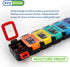 EZY DOSE Weekly Pill Planner - 7-Day Medicine Case, Waterproof Organizer Box with Locking Compartments, Rainbow