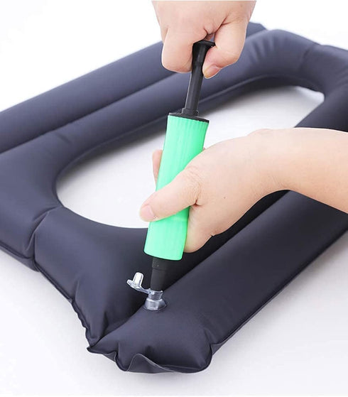 CEVIZ Inflatable Seat Cushion, Medical Pillow Orthopedic Ring Cushion with Pump, Breathable Nursing Bed Sore Pad