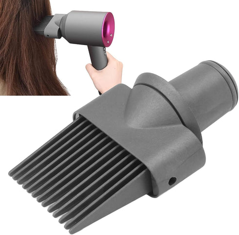 Professional Hairdressing Blower Dryer Comb Attachment - Wide Tooth Styling Tool for Straightening Natural Curly Hair