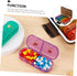 MALUGOGO 7-Day Weekly Pill Organizer Box, Multi-Grid Portable Medicine Case with Colorful Compartments and Reminder
