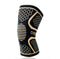 Copper Compression Knee Brace Sleeve Wraps, Large Patella Tendon Stabilizer for Knee Pain Relief, Black, Medium, 1 Pc