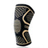 Copper Compression Knee Brace Sleeve Wraps, Large Patella Tendon Stabilizer for Knee Pain Relief, Black, Medium, 1 Pc