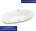 MT Products Clear Plastic Disposable Banana Split Boats - 12 oz Ice Cream Sundae Bowls (Pack of 15)
