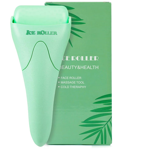 Ice Roller for Face and Body Massage, Skin Care Tool for Reducing Wrinkles and Puffiness, Cold Therapy (Green)