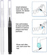 Patelai 50 Pieces Braces Brush, Interdental Brush Toothpick, Dental Hygiene Tool, Black & White