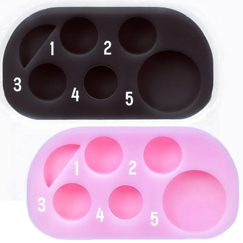 Lash Lift Brow Lamination Palette, DIY Eyelash Eyebrow Lifting Tray for Home Salon Use - 1000 Applications, Pink Black