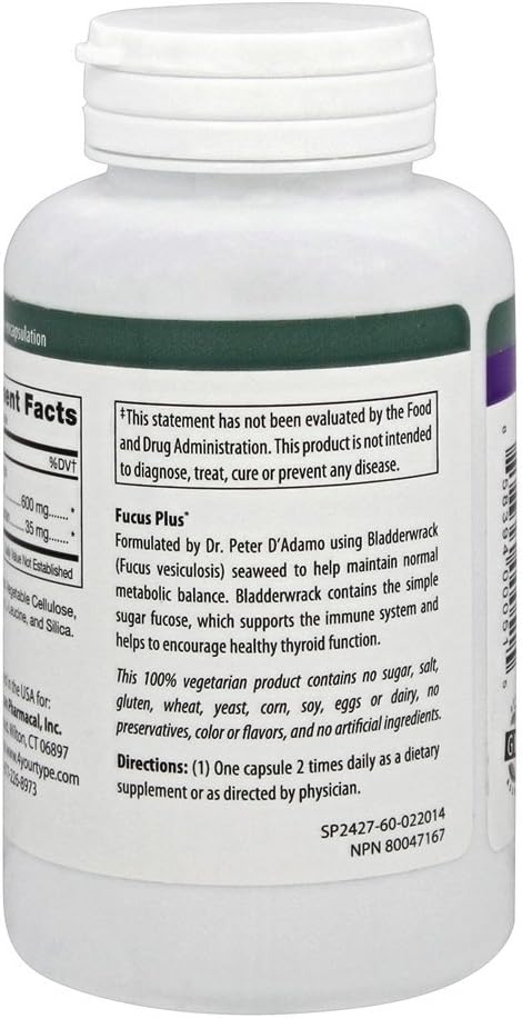 Fucus Plus 60 vcaps - D'Adamo
