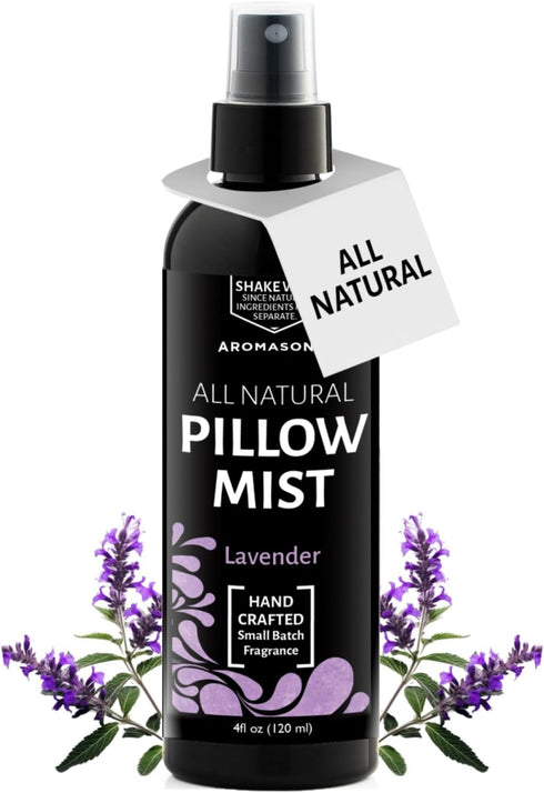 Aromasong Lavender Pillow Spray - All Natural Calming Sleep Mist for Deep Sleep, Aromatherapy with Essential Oils