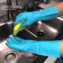 Alimat PluS Reusable Cleaning Gloves, 4PCS, Latex Free, Waterproof, Large, Blue+Purple, Dishwashing
