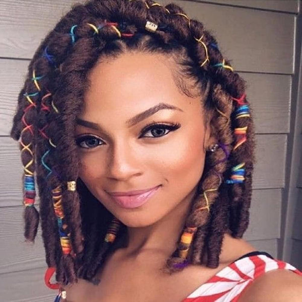 Miman Hair String for Braids - Colorful Styling Hair Braiding Yarn for Dreadlocks and Accessories