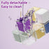 Pomelo Life 7 Magic Cube Pill Organizer Keychain - Day Weekly Portable Medicine Box with Moisture-Proof Sealed