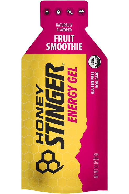 Honey Stinger Organic Fruit Smoothie Energy Gel | Gluten Free & Caffeine Free | 24 Pack, 26.4 Ounce