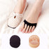 Reusable Honeycomb Fabric Forefoot Pads, Soft Ball of Foot Cushions for Pain Relief (Black, Beige)