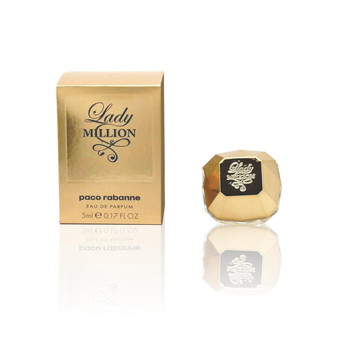 Lady Million Mini Splash EDP for Women, 0.17 Fl oz, Luxurious Fragrance