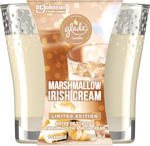 Glade Candle Jar Air Freshener, Marshmallow Irish Cream, 3.4 oz