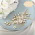 JAKAWIN Bride Wedding Hair Comb Pearl Flower Hair Piece Rhinestone Bridal Hair Accessories for Women HC034 (Gold)
