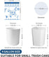 VOK 4 4 78 Counts Gallon Trash Bags Drawstring, Gallon Garbage Bags, Small Trash Bags for Office, Kitchen, Bedroom