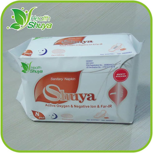 SHUYA Anion Ultral Long Overnight Pads for Women, Size 330mm, Scented, Pack of 2, Super Absorbency