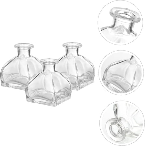 Set 3 Veemoon Essential Oil Diffuser Bottles of Fragrance Release Glass Jars for Home Office Party Wedding Spa Bathroom