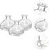 Set 3 Veemoon Essential Oil Diffuser Bottles of Fragrance Release Glass Jars for Home Office Party Wedding Spa Bathroom