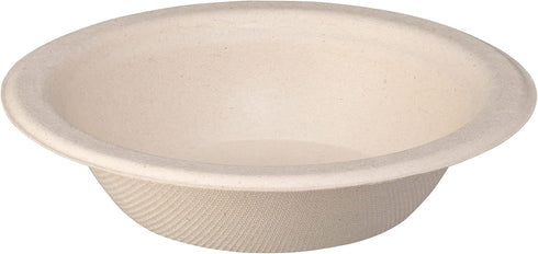 Comfy Package [125 Pack 100% Compostable Paper Bowls, 12 oz. Heavy-Duty Kraft Paper Soup Bowls - Eco-Friendly Disposable Sugarcane Bowls by Comfy Package