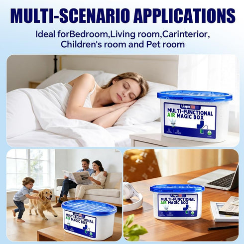 Liapu (2) Air Purifying Box - Multi-Functional Odor Eliminator with Wide Coverage, Perfect for Removing Smells in Home