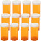 Empty Plastic Pill Bottles with Easy Open Caps, Clear Containers for Prescription Medication, 12pcs, 40 Dram