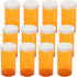 Empty Plastic Pill Bottles with Easy Open Caps, Clear Containers for Prescription Medication, 12pcs, 40 Dram