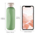 6.7oz Travel Shampoo Bottle, Empty Plastic Squeeze Bottles with Flip Cap, 4PCS Lotion Container, Green