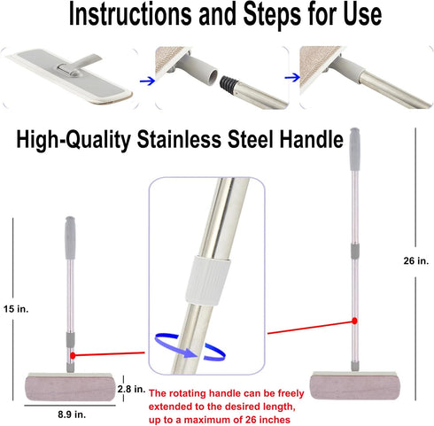 Window Screen Cleaner Tool, 5 in 1 Window Cleaning Kit with Brush, Squeegee, and Track Cleaning Tools