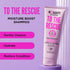 Noughty 97% Natural To The Rescue Moisture Boost Shampoo, Sulphate Free Vegan Haircare, 250ml