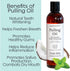 SpaRoom Ayurveda Pulling Oil Mouthwash and Tongue Scraper, Coconut Oil and 7 Essential Oils, 8 Fl. Oz