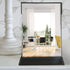 ZBEIVAN Portable Folding Makeup Mirror - 10x7 Inches Cosmetic Desktop Standing for Travel, Black
