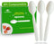 200 Count Heavy-Duty Compostable Spoons, BPI Certified Large Disposable Flatware Utensils